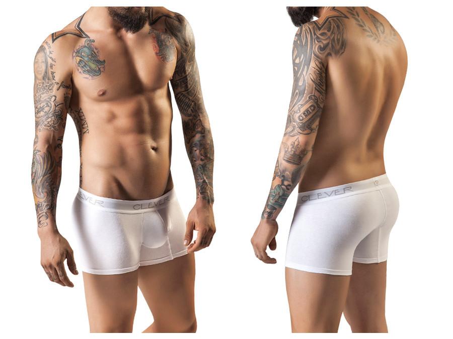 CLEVER Basic Boxer Color White 經典拳擊手