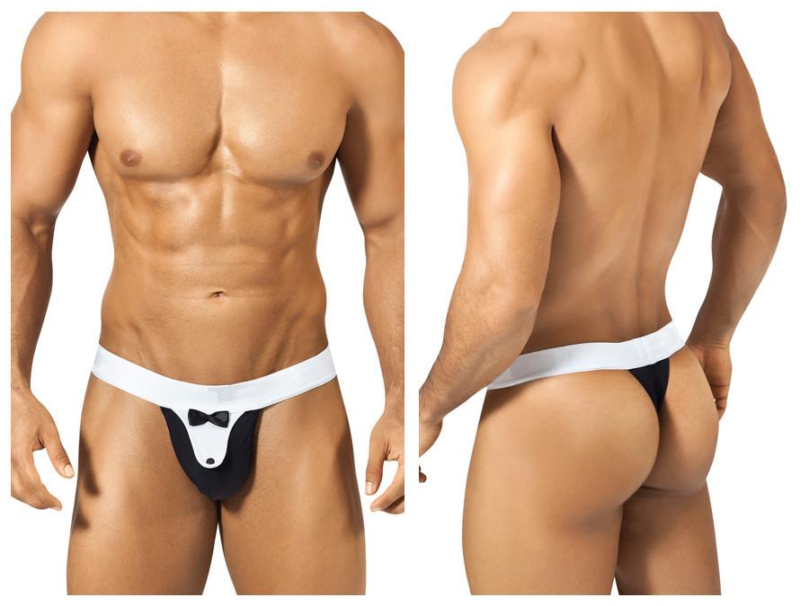 PPU Tuxedo Thong Color Black/White 角色扮演--魅力紳士