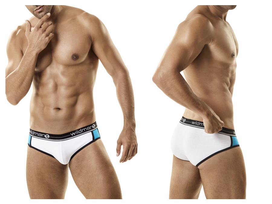 WildmanT Apollo Short Brief Color White-Blue 經典藍白